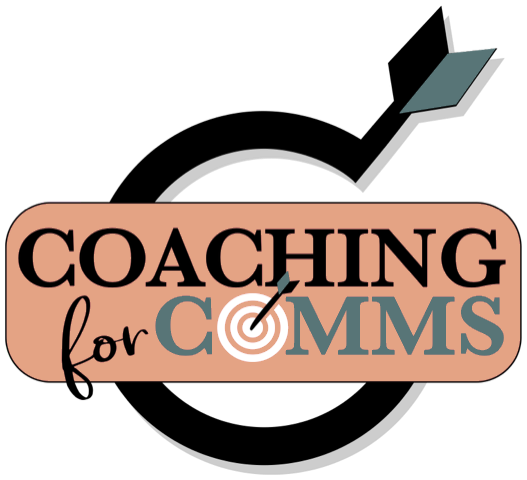 Coaching for Comms logo inside a target graphic The Coaching for Comms logo inside a target graphic